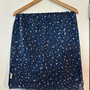 Leopard Print Silk Scarf